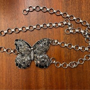 Vintage y2k Bebe butterfly chain belt , mint condition